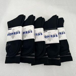 Bombas Socks Unisex Calf Length Large (Men's 9-13, Women's 10.5-13) 5 Pairs NWT